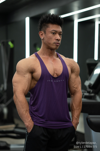 Classic Bodybuilding Racerback Stringer - Violet