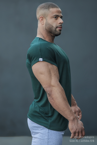 Evolve Men's Cap Sleeve T-Shirt 2.0 - Forest Green