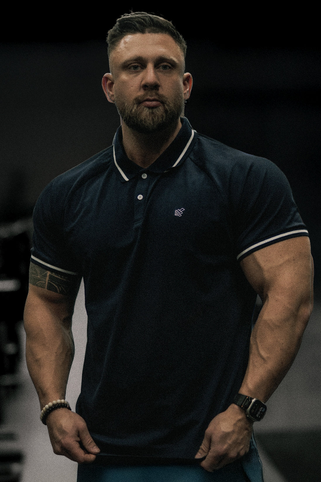 Banded Muscle-Fit Polo T-Shirt - Navy – Jed North