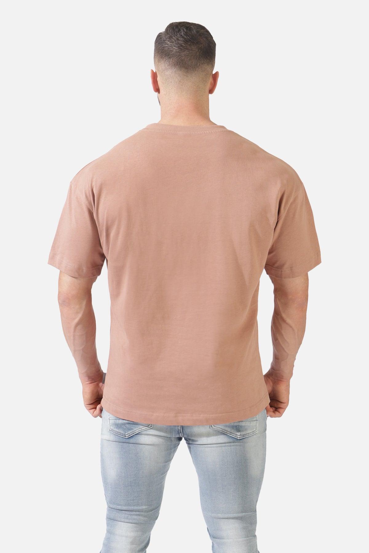 Premium Performance Oversized T-Shirt - Brown - Jed North