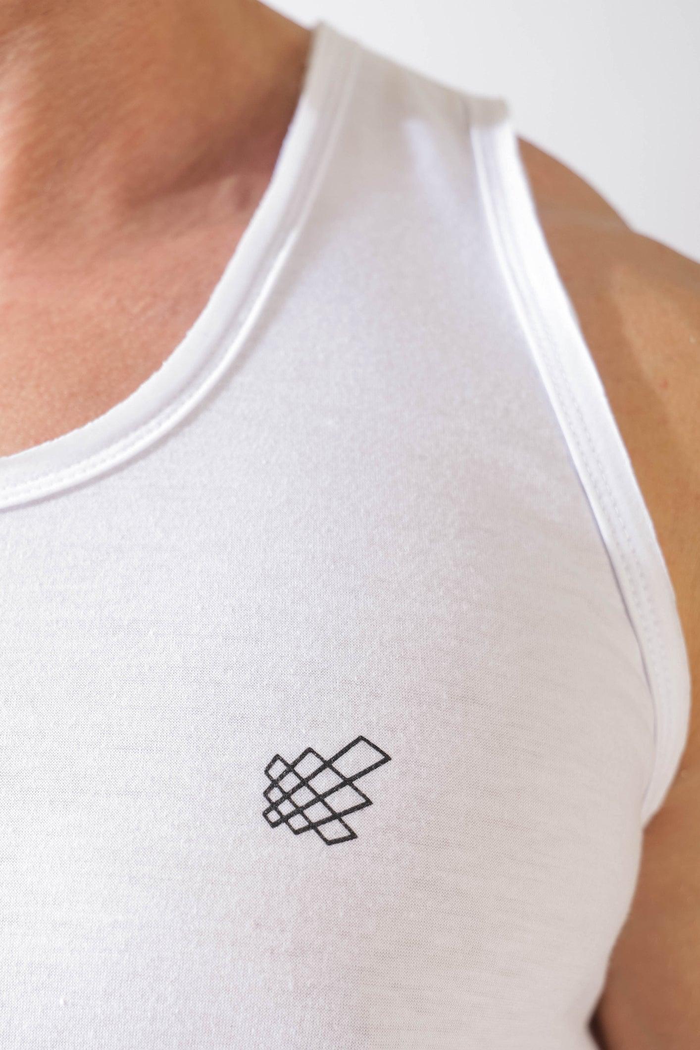Vital Raw-Hem Tank Top - White - Jed North