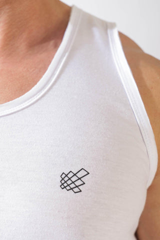 Vital Raw-Hem Tank Top - White - Jed North