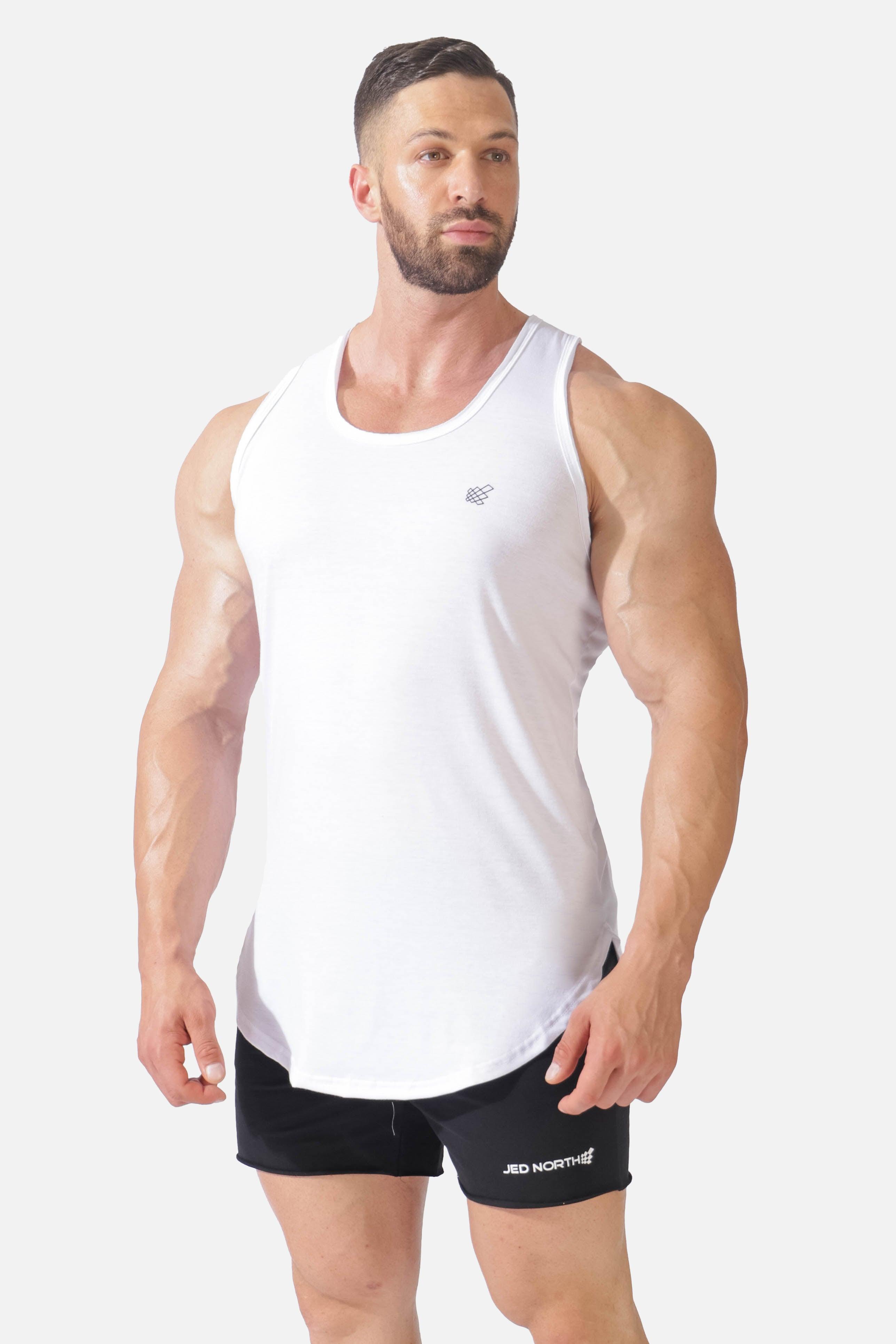Vital Raw-Hem Tank Top - White - Jed North
