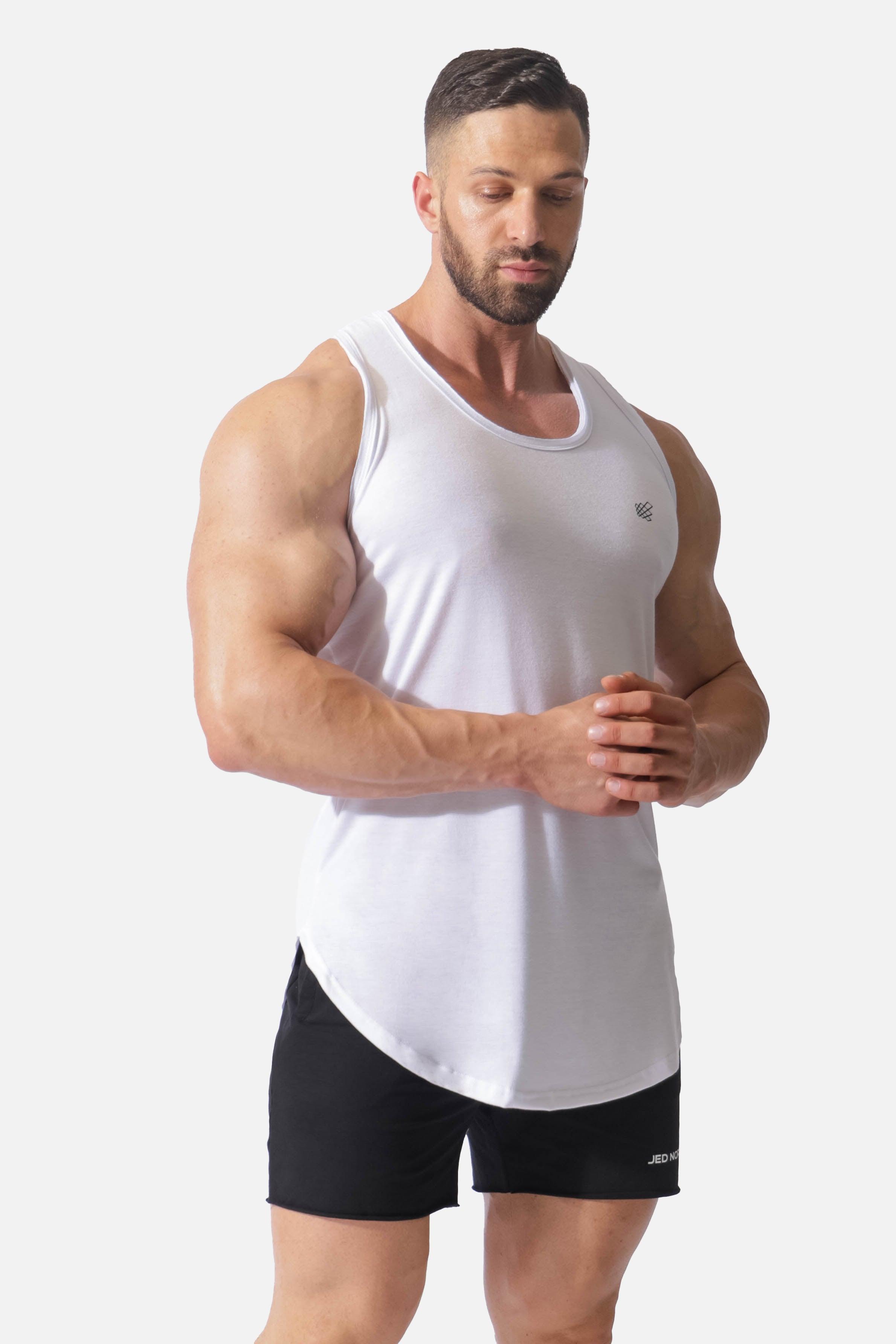 Vital Raw-Hem Tank Top - White - Jed North