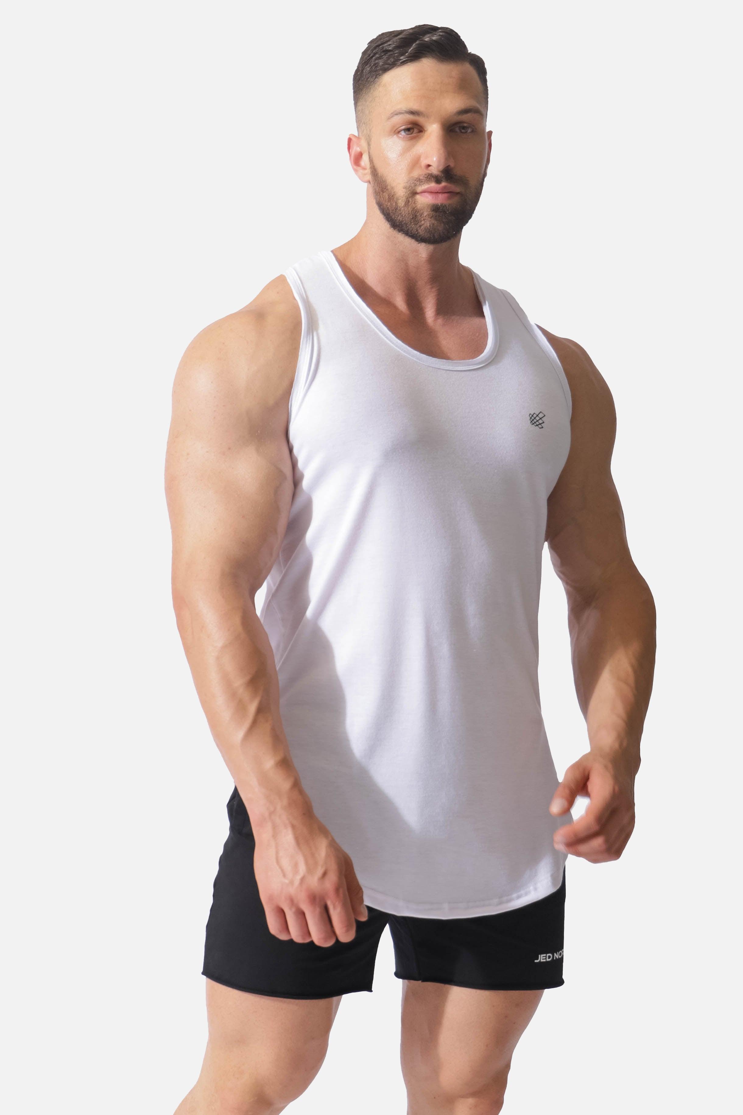 Vital Raw-Hem Tank Top - White - Jed North