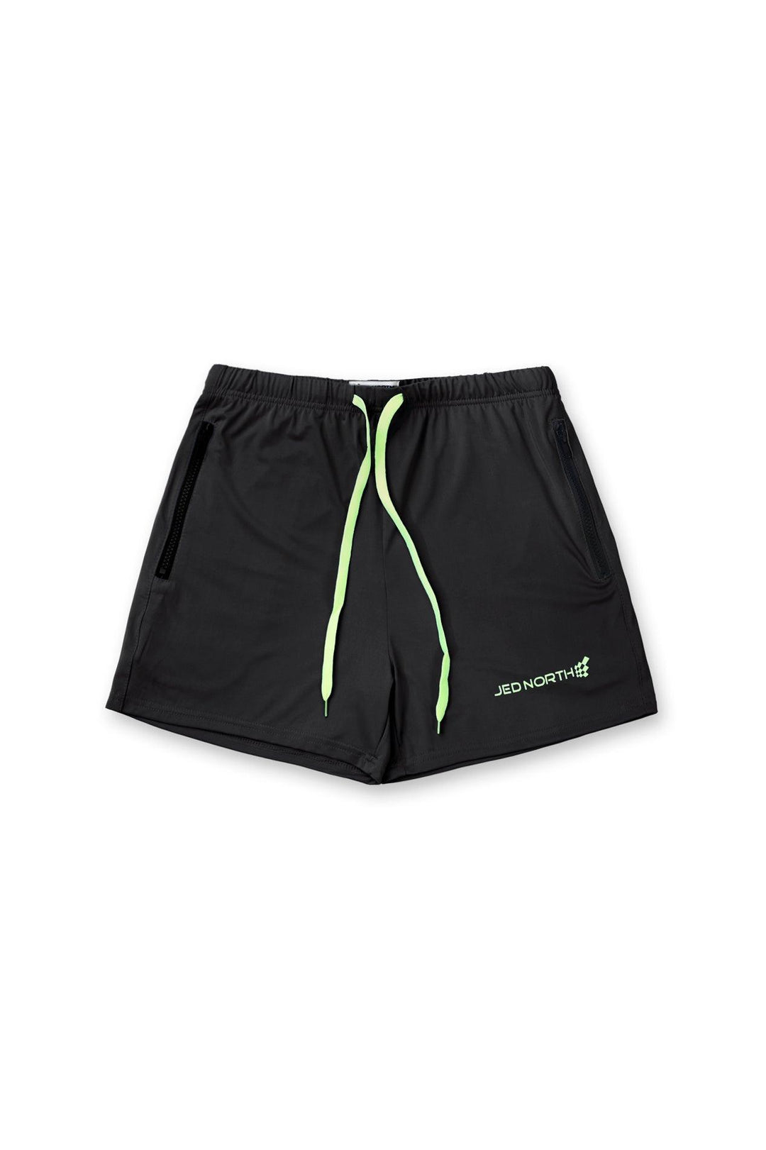 Agile Bodybuilding 4'' Shorts w Zipper Pockets - Black - Jed North