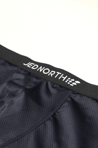 Men's Full Mesh Boxer Briefs Two Pack - Gray and Navy - Jed North