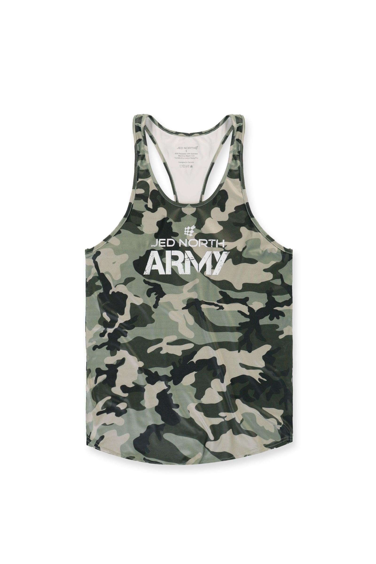 Graphic Muscle Stringer - Army - Jed North