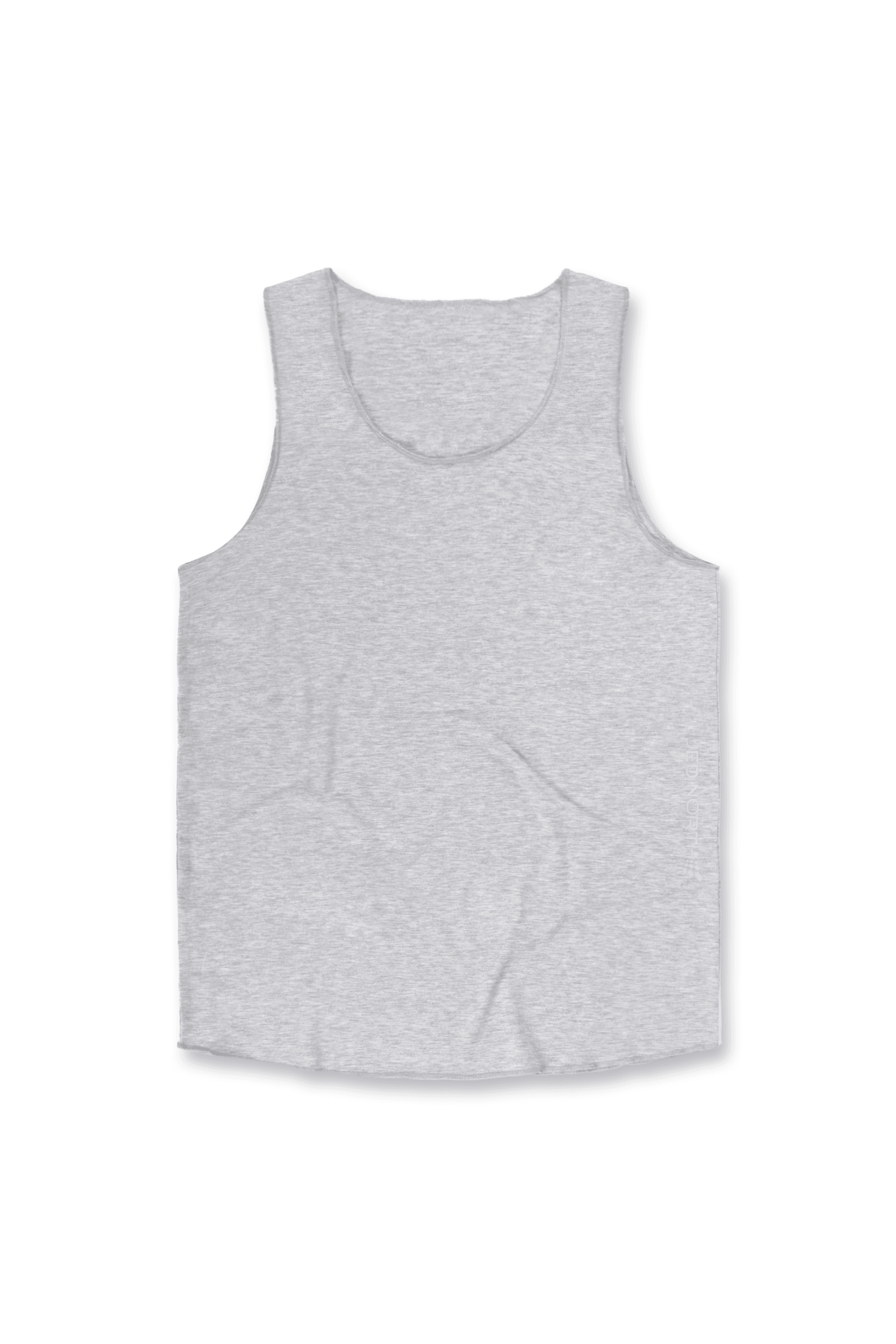 Training Raw-Edge Muscle Tank Top - Gray - Jed North