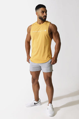 Men's Sleeveless Training Tee - Mustard - Jed North