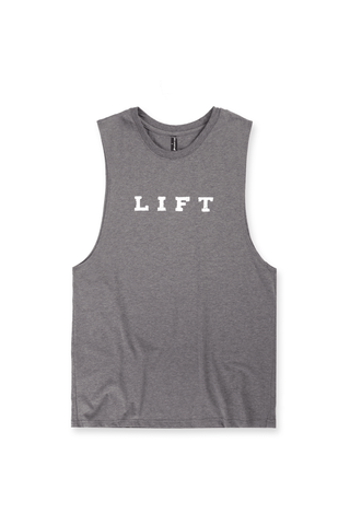 Workout Muscle Tee - Gray - Jed North
