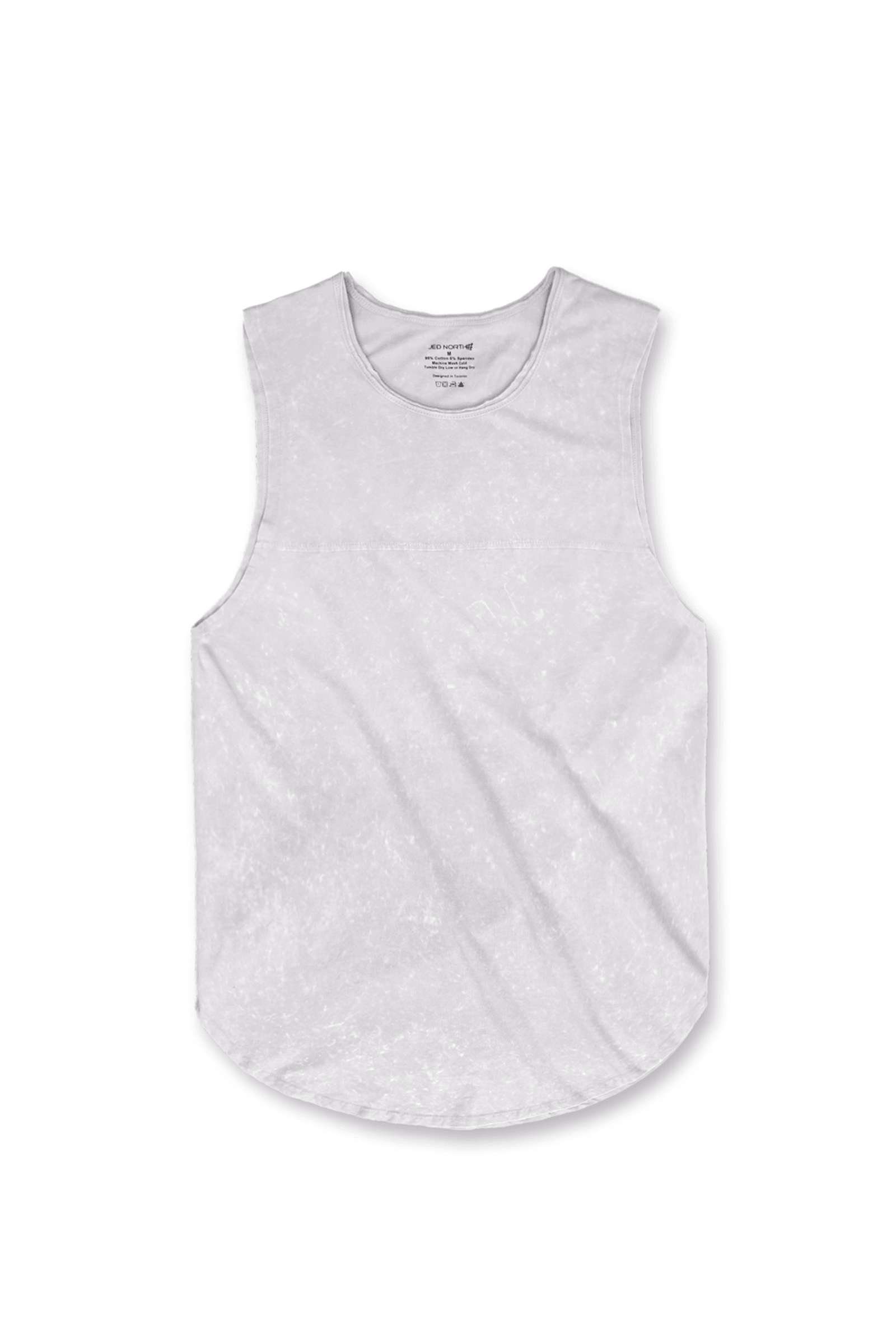 Vintage Washed Muscle Tee - Light Gray - Jed North