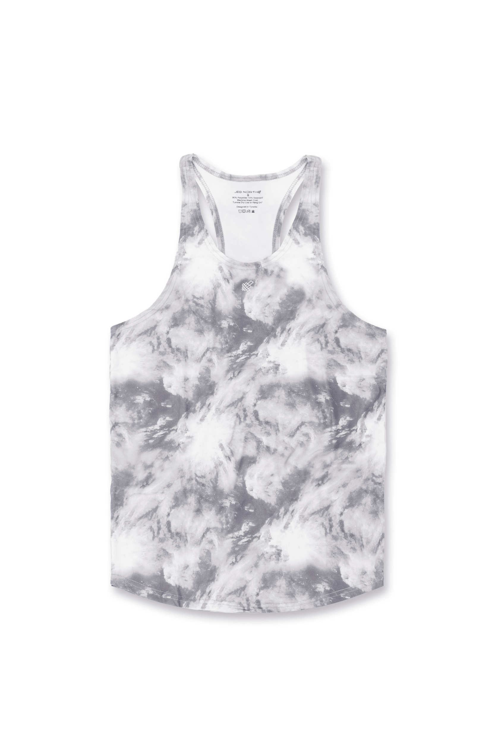 Old-School Workout Stringer - Tie Dye Gray - Jed North