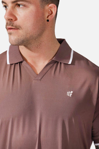 Cool Fit Classic Polo Shirt - Taupe - Jed North