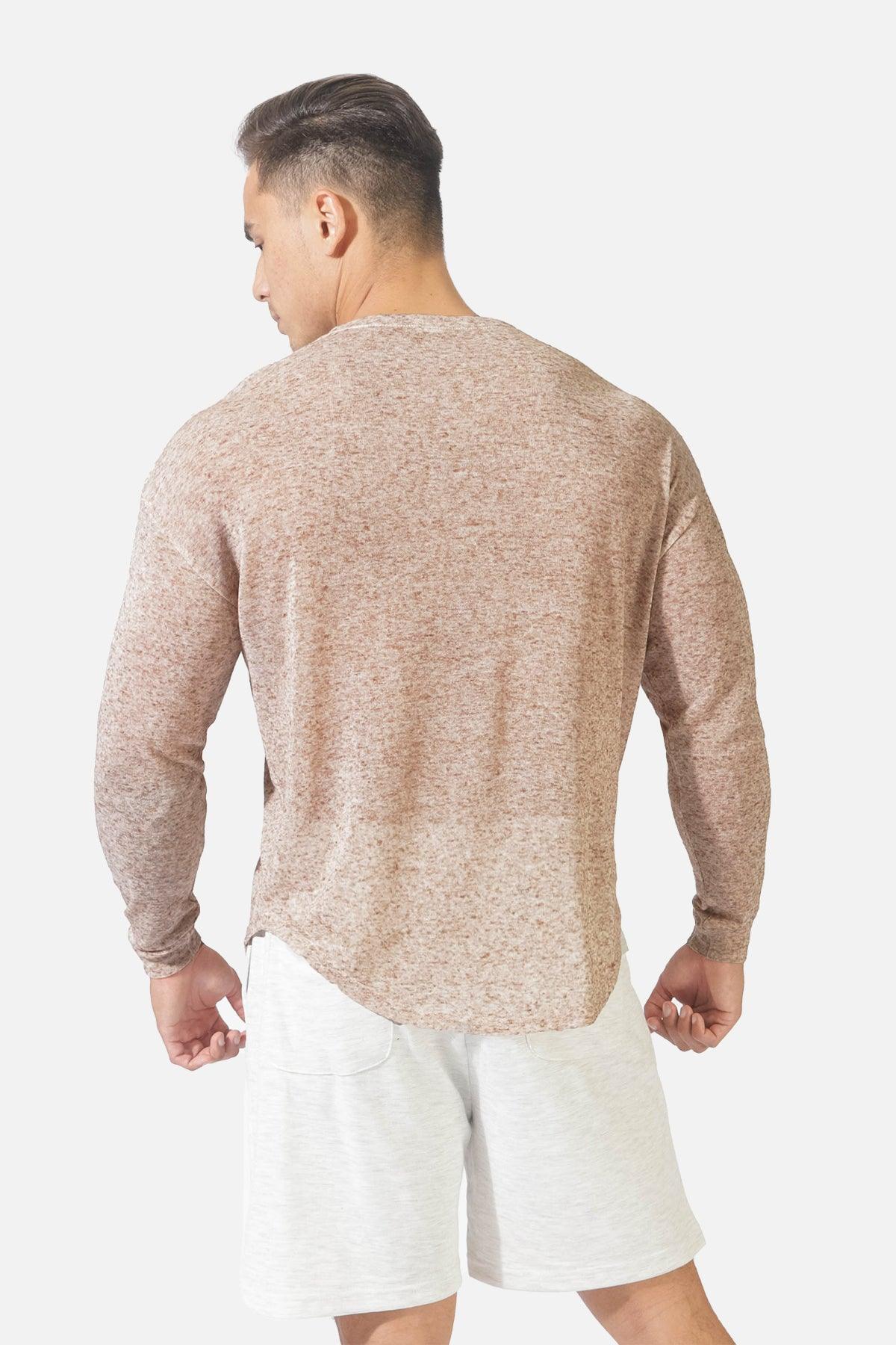 Steeles Lightweight Long Sleeve - Brown - Jed North