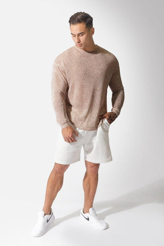 Steeles Lightweight Long Sleeve - Brown - Jed North