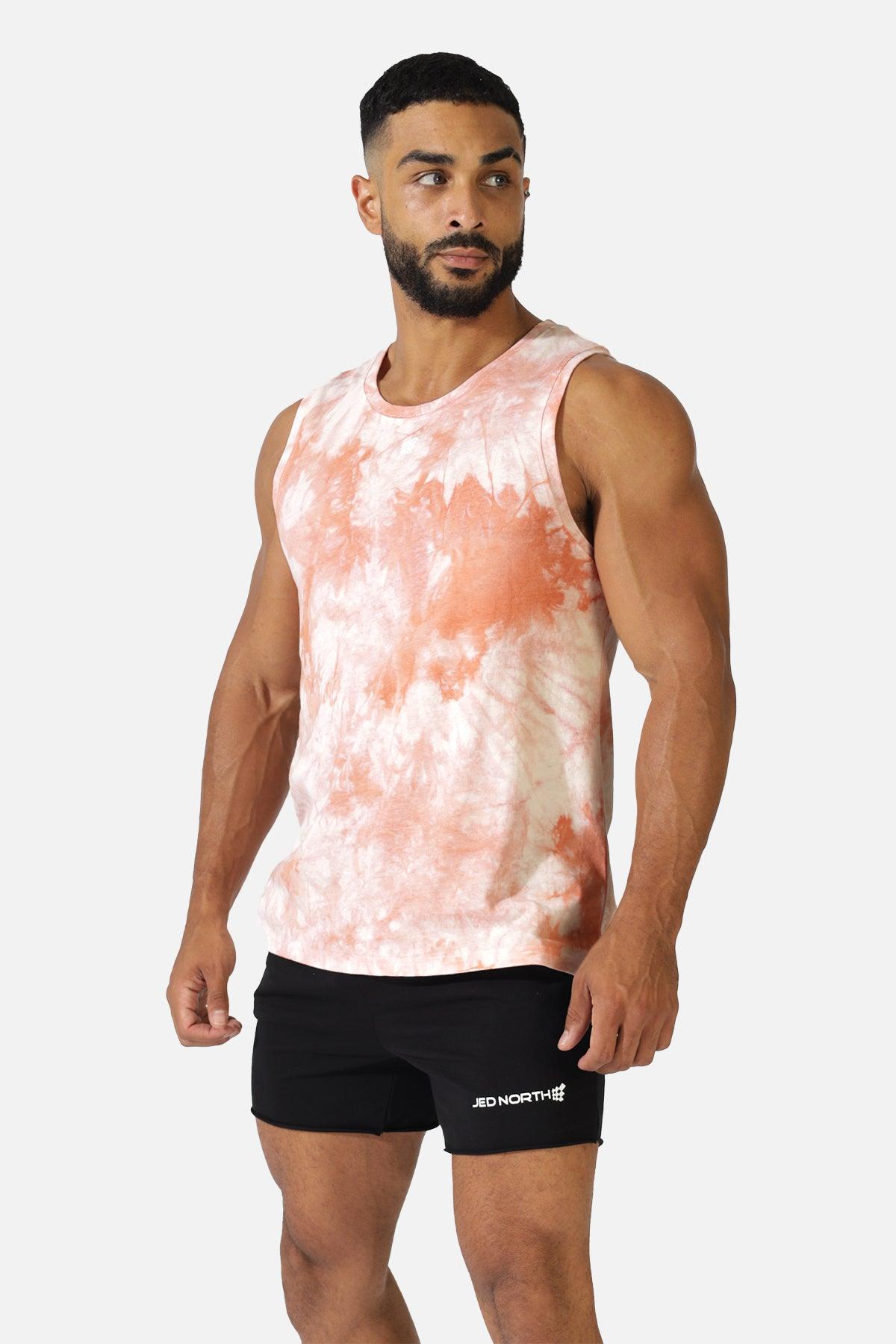 Momentum Training Muscle Tee - Tie Dye Red - Jed North