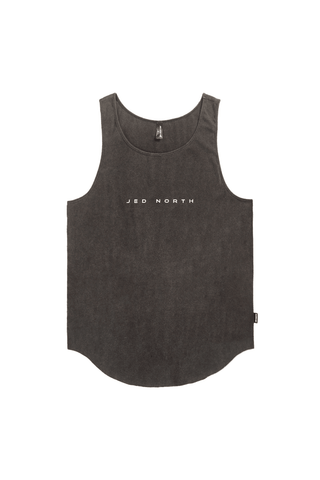 Heavy Duty Workout Tank Top - Washed Black - Jed North