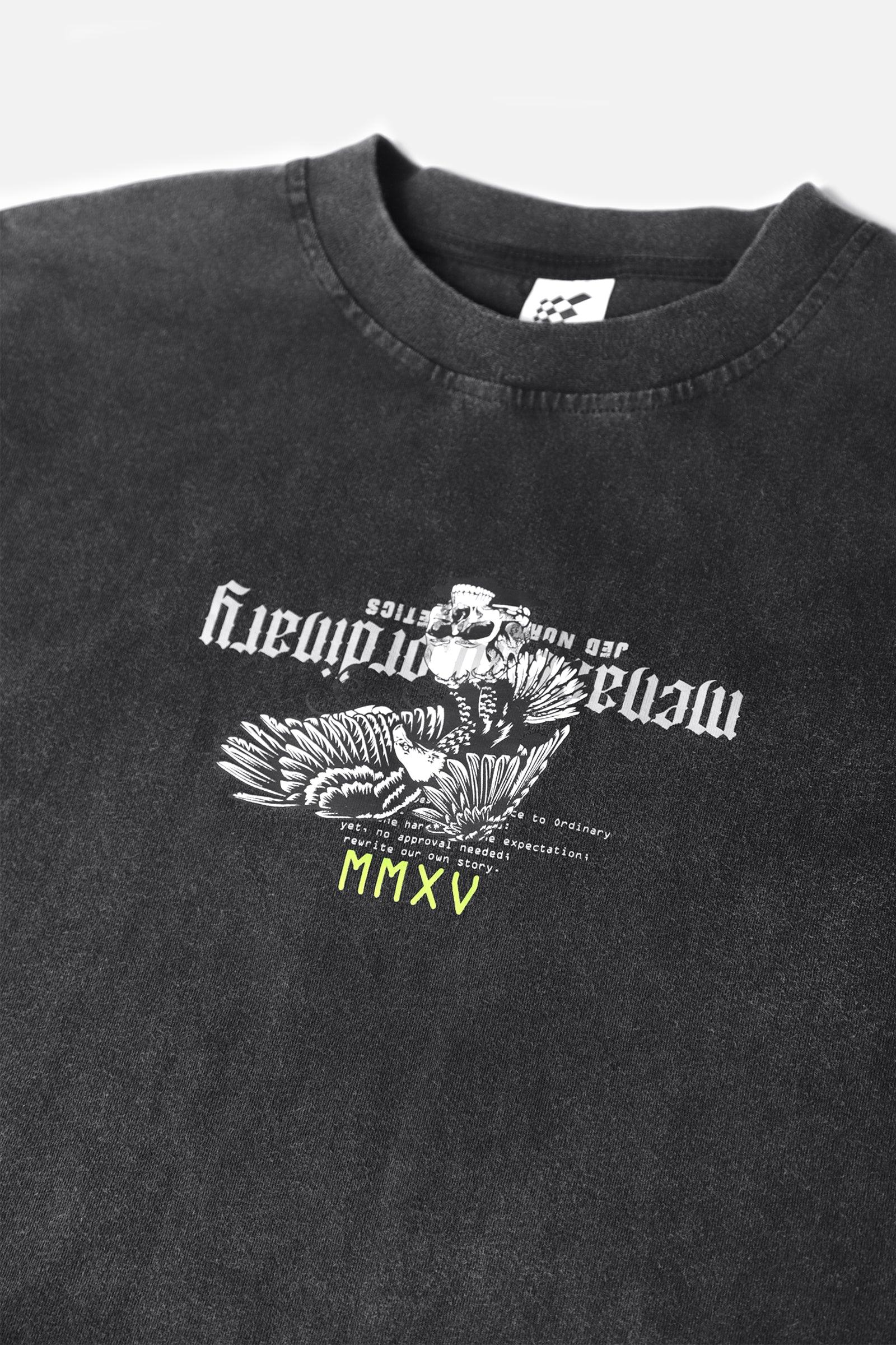Vintage Oversized T-Shirt - Lightning Eagle