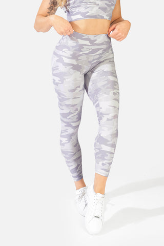 Mia Leggings - Gray Camo