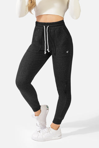 Cozy Knit Joggers - Black