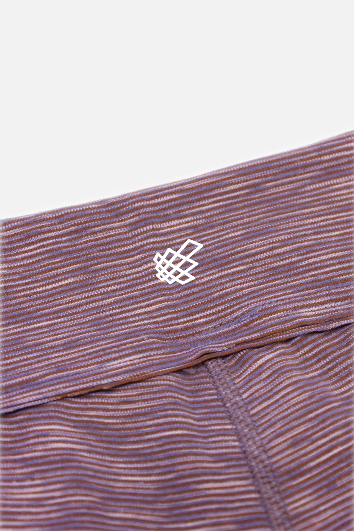 Retro Striped Shorts - Purple