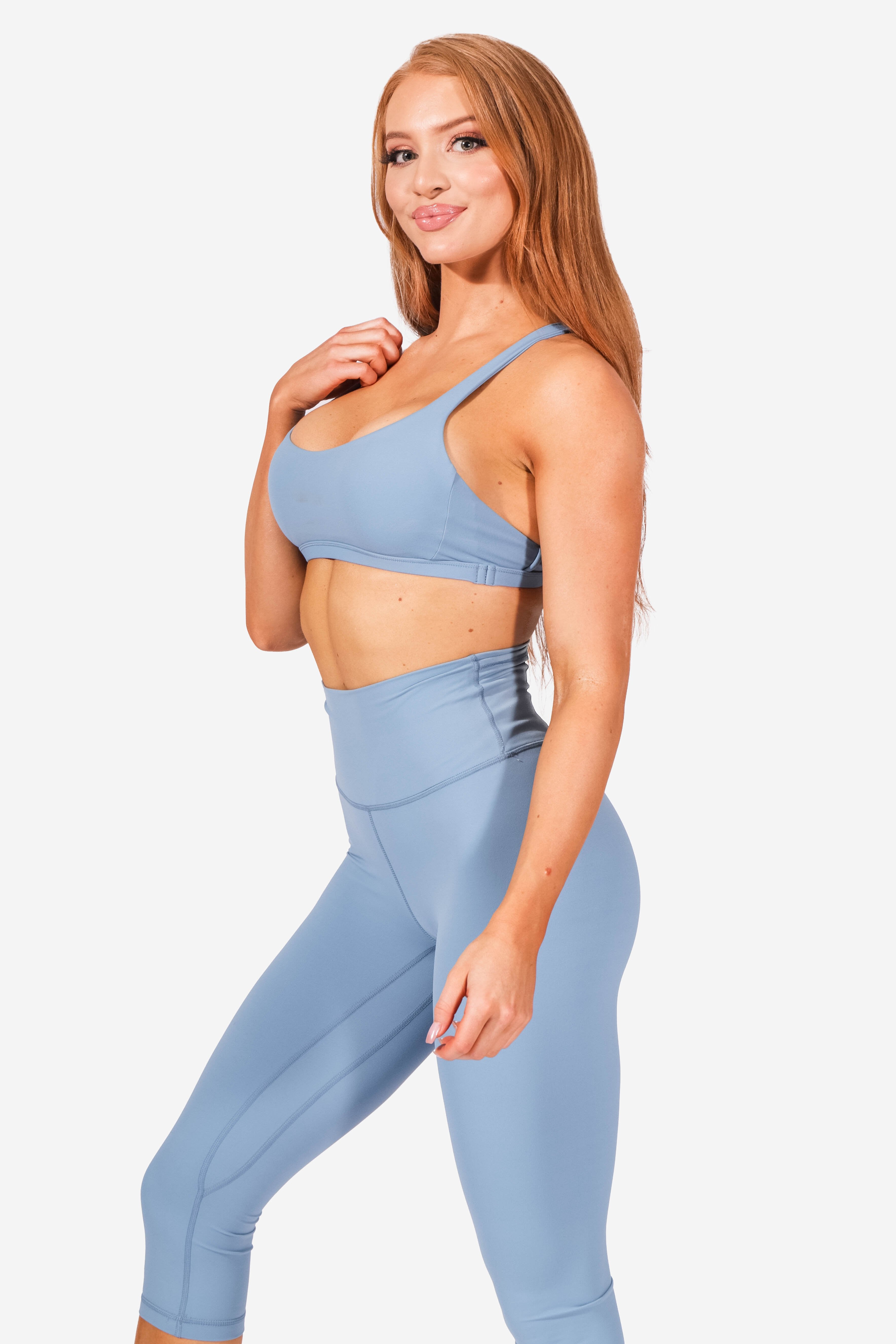 Bloom Medium Support Sports Bra - Blue Sports Bra Jed North 