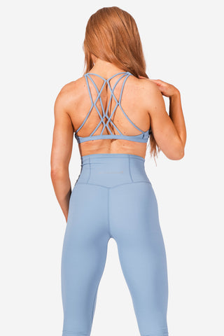 Bloom Medium Support Sports Bra - Blue Sports Bra Jed North 