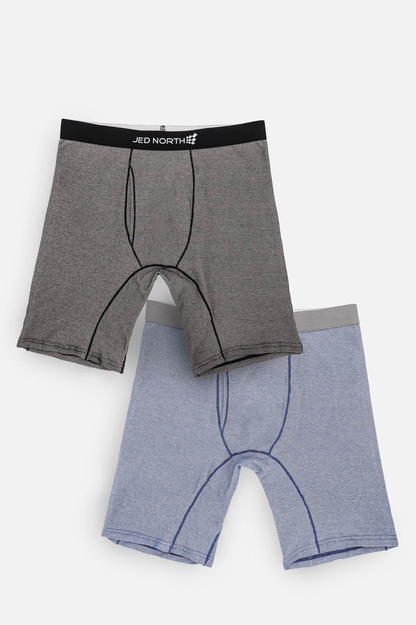 Pack of 3 Classic colours Blue grey men's stretch cotton boxers