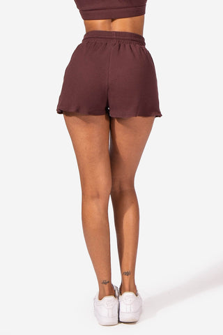 Coco Ribbed Shorts - Brown Women's shorts Jed North 
