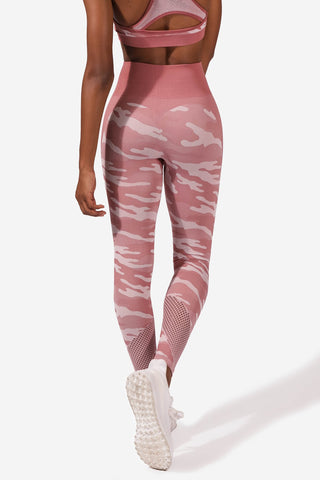 Danica Seamless Mesh Leggings - Pink Camo Women Leggings Jed North 