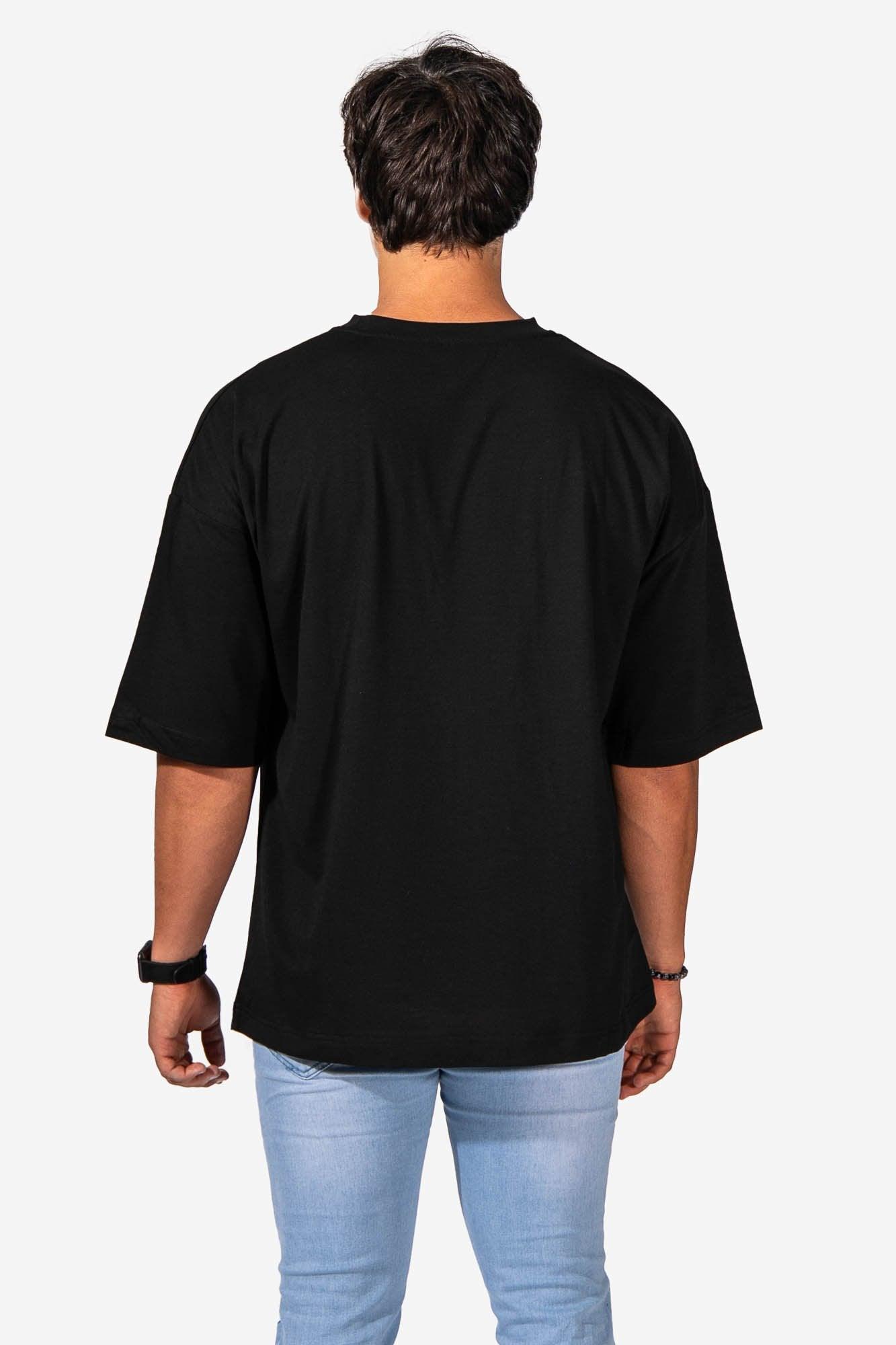 Graphic Oversized Crewneck T-Shirt - Spray Paint T-Shirts Jed North 