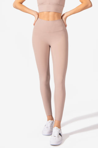 High Rise Double Brushed Leggings- Nude Women Leggings Jed North 
