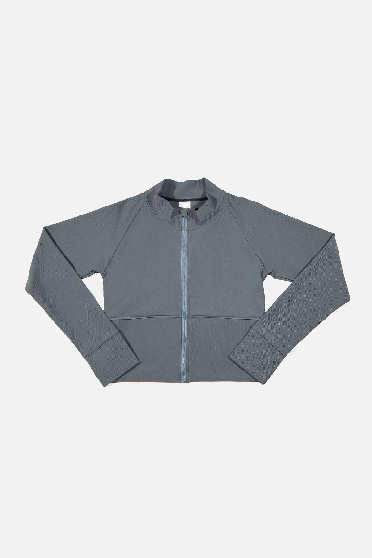 Jet Setter Ribbed Zip-Up Sweater - Dark Gray JNW-LON Jed North 