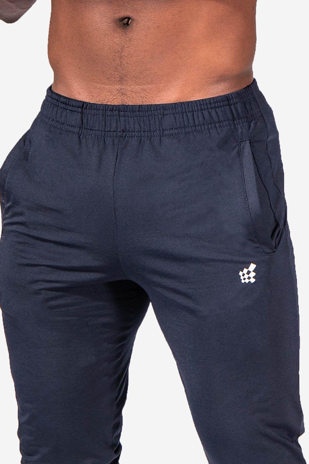EVANS Plus Size Navy Blue Tapered Joggers