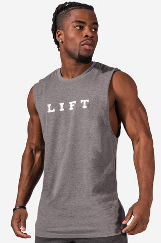 Men's Active Cut Off Sleeveless Tee - Gray Tank Tops Jed North 