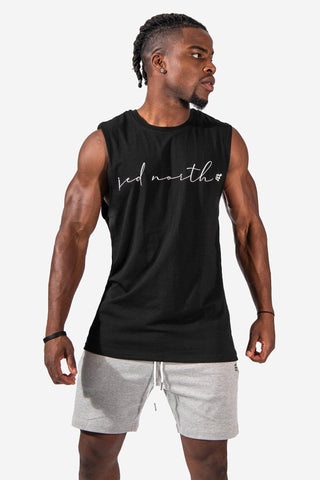 Men's Active Cut Off Sleeveless Tee - Jed North Script Tank Tops Jed North 