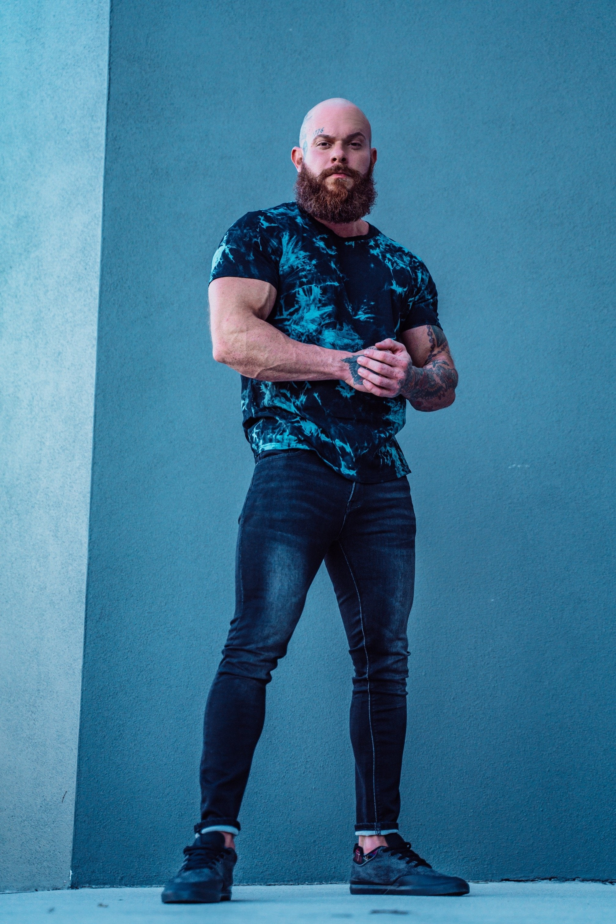 Men's Classic Stretch Skinny Jeans - Black Men Bottoms Jed North 