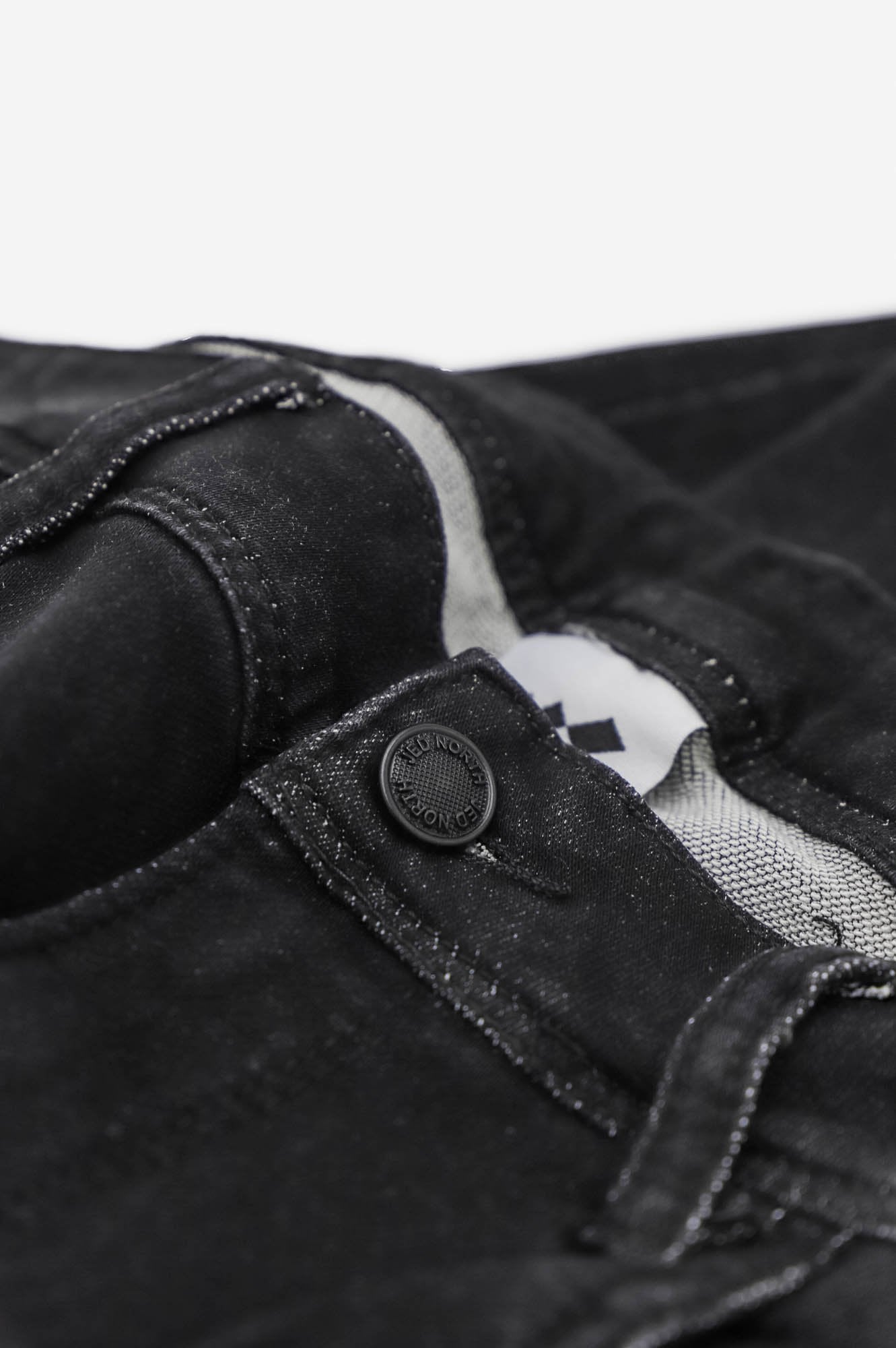 Men's Premium Classic Faded Wash Skinny Jeans - Black Men Bottoms Jed North 