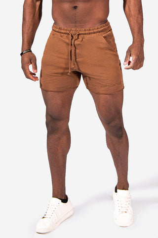 Men's Versatile Workout Sweat Shorts - Brown Men Shorts Jed North 