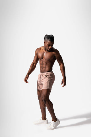Men's Versatile Workout Sweat Shorts - Taupe Men Shorts Jed North 