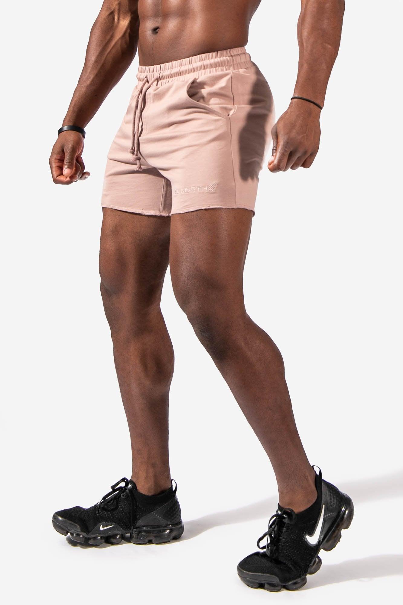 Men's Versatile Workout Sweat Shorts - Taupe Men Shorts Jed North 