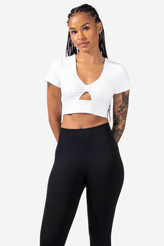 Princess Padded Crop Top - White JNW-TSH Jed North 