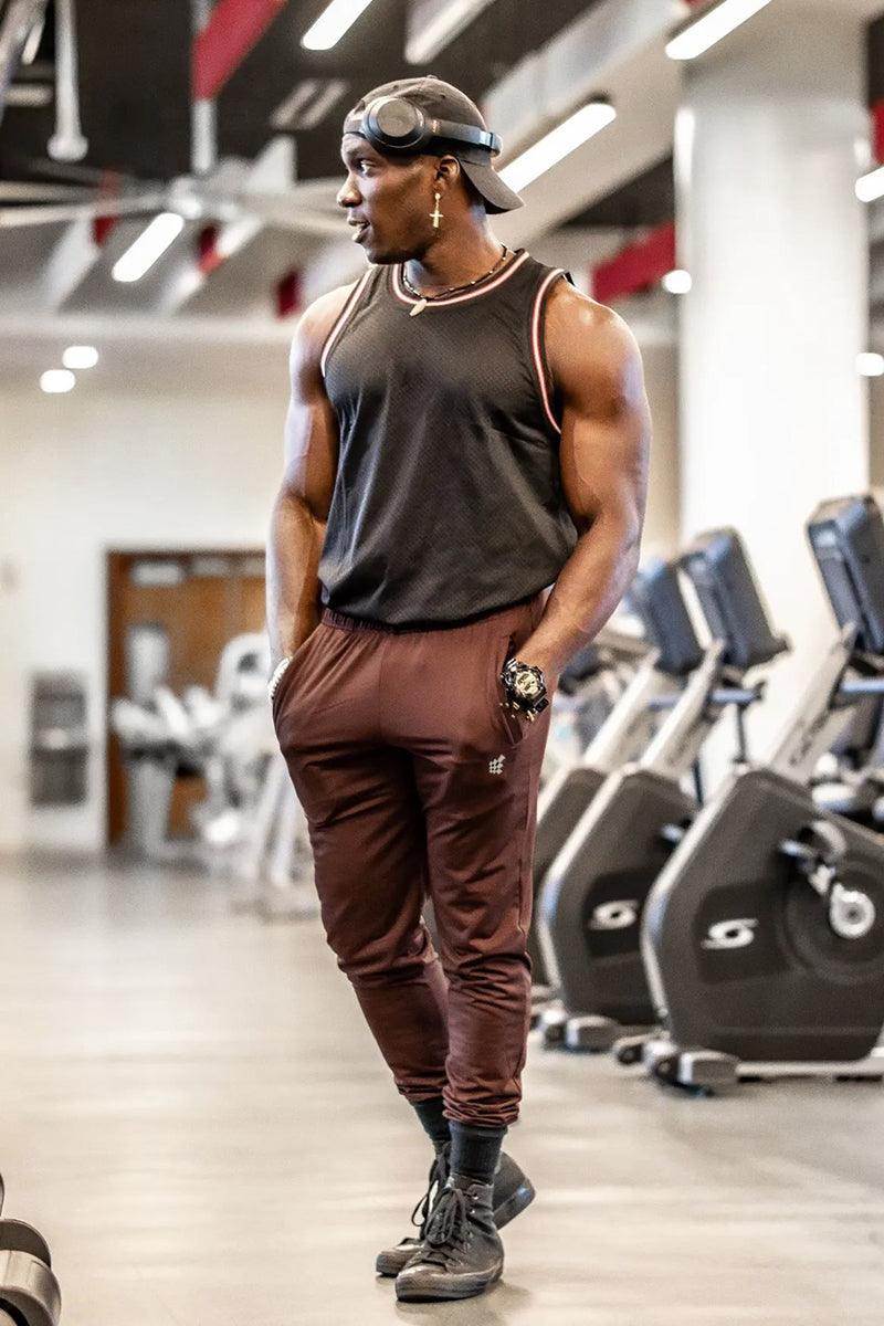 Matrix Tapered Joggers - Brown - Jed North