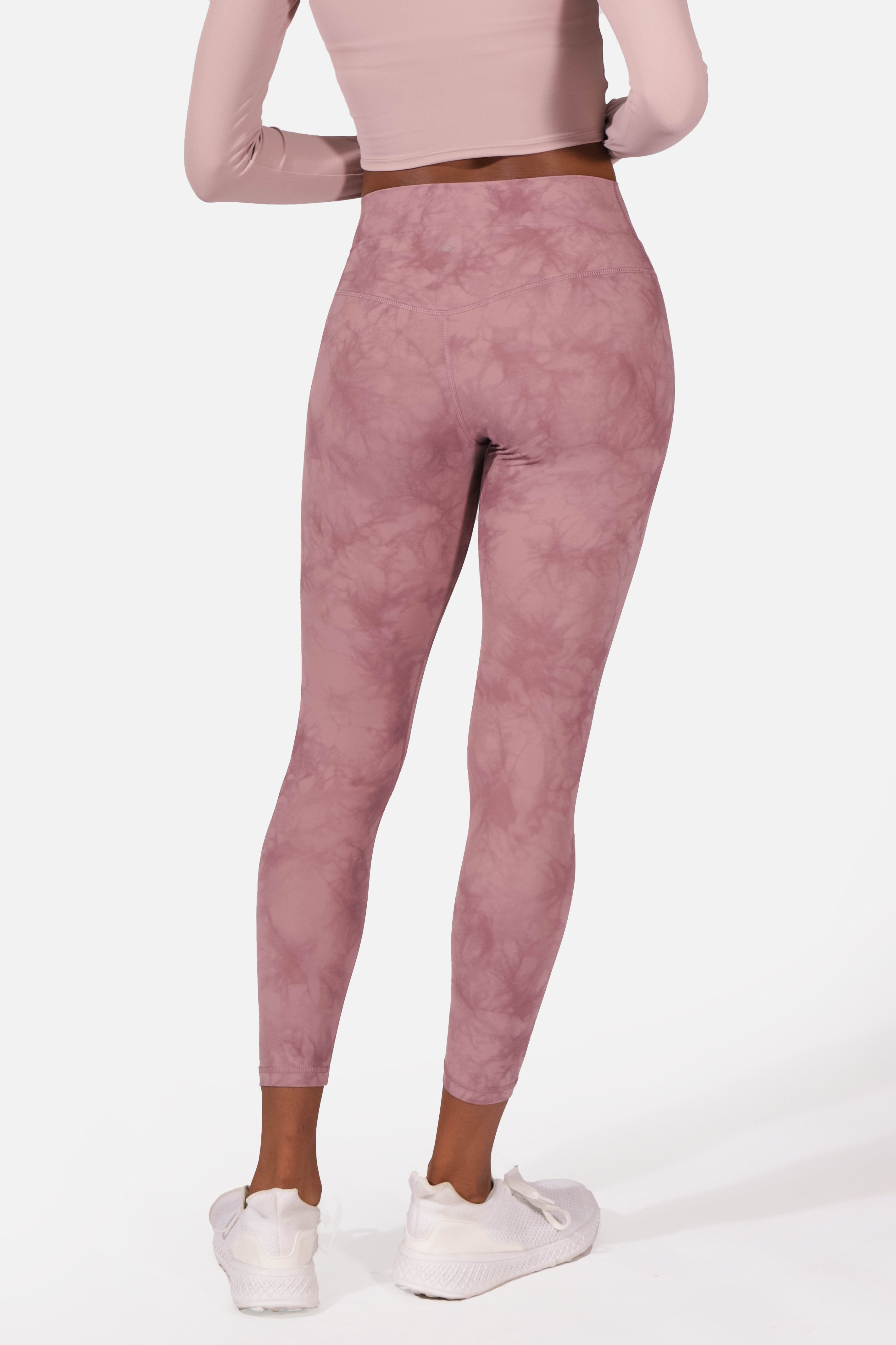 Tie Dye Performance Leggings - Pink Women Leggings Jed North 