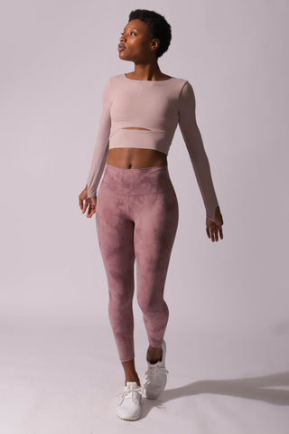 Tie Dye Performance Leggings - Pink Women Leggings Jed North 