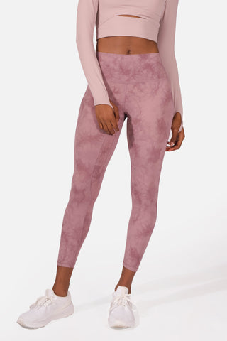 Tie Dye Performance Leggings - Pink Women Leggings Jed North 