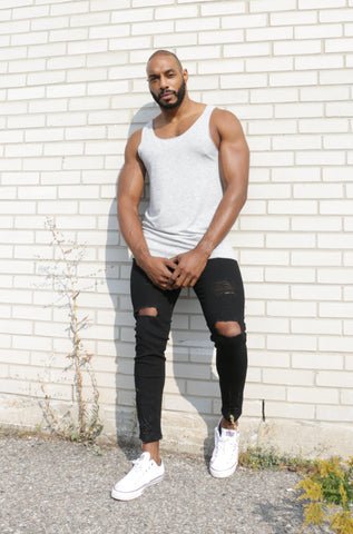 Training Tank Top - Gray Tank Tops Jed North 
