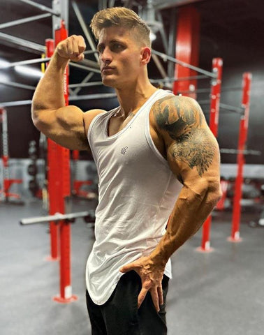 Vital Muscle Tee - White Tank Tops Jed North 