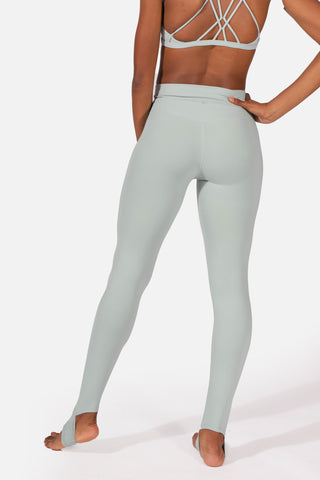 Yoga Full Length High Waisted Foot Strap Leggings - Mint Women Leggings Jed North 